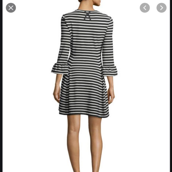 kate spade ponte fit and flare black dress s nwot - Picture 5 of 9